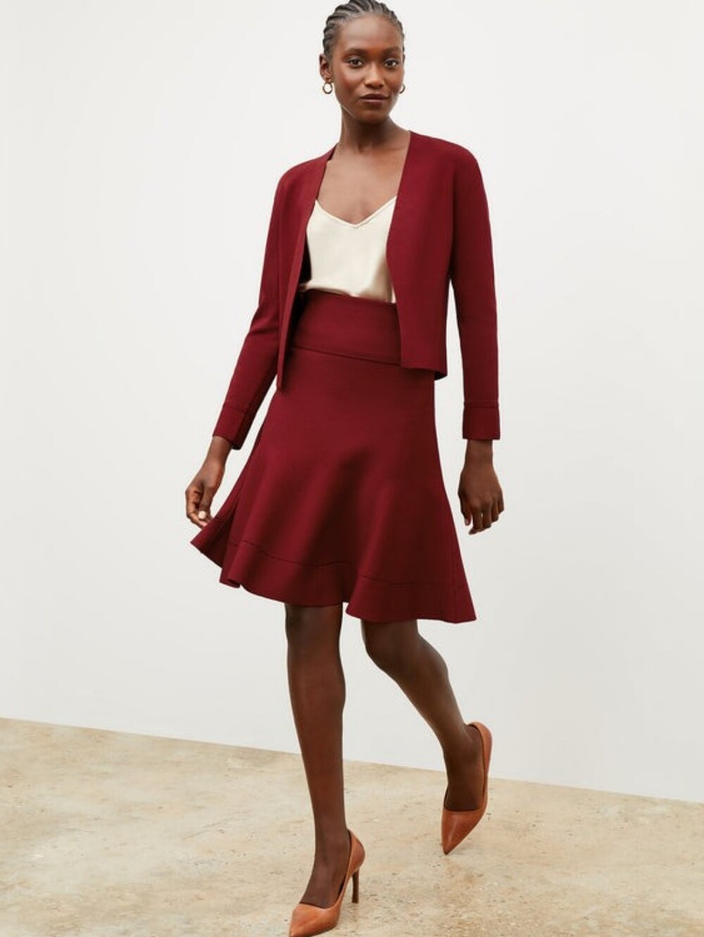 MM Lafleur Jardigan Knit Luca Skirt Size Small